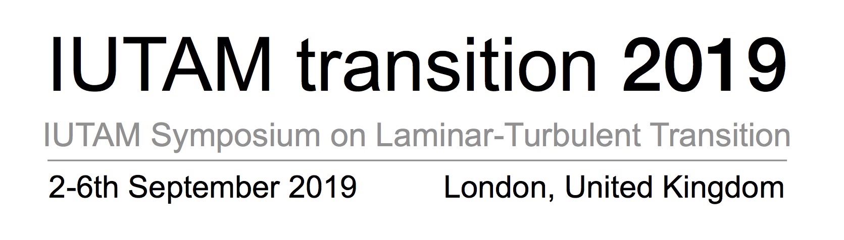 IUTAM Transition 2019 logo
